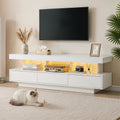 TV Unit LED 160CM Storage Drawer White