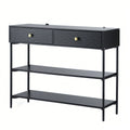 Console Table 3-Tier Black