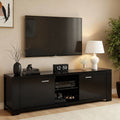 TV Cabinet Entertainment Unit 160cm Black Maxi