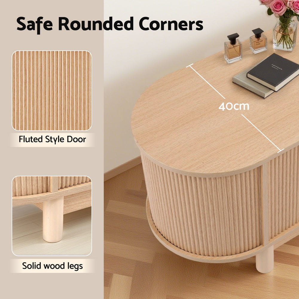 TV Unit Entertainment Unit Storage Cabinet 160cm Pine