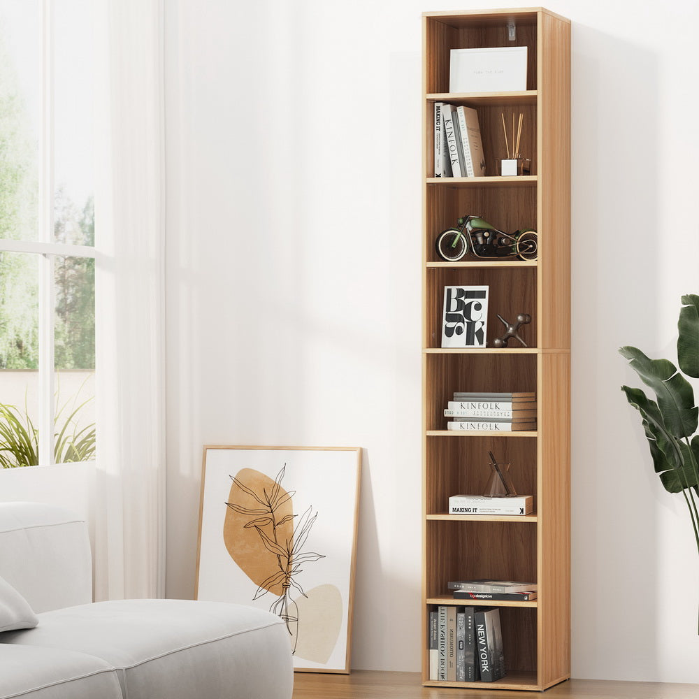 8 Tier MILO Bookshelf 33x30x180cm - Pine