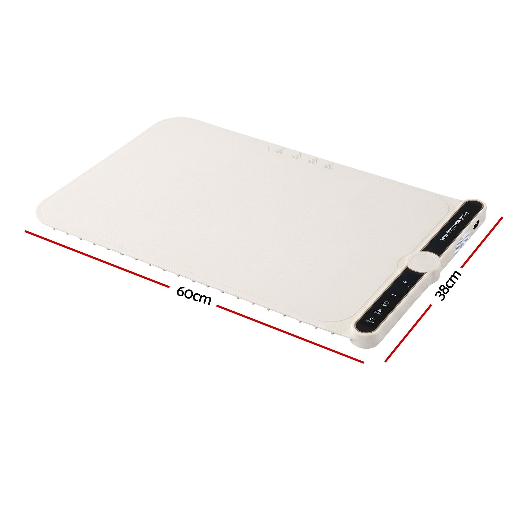 Food Warming Mat 60 x 38cm Electric Food Warmer With Timer White