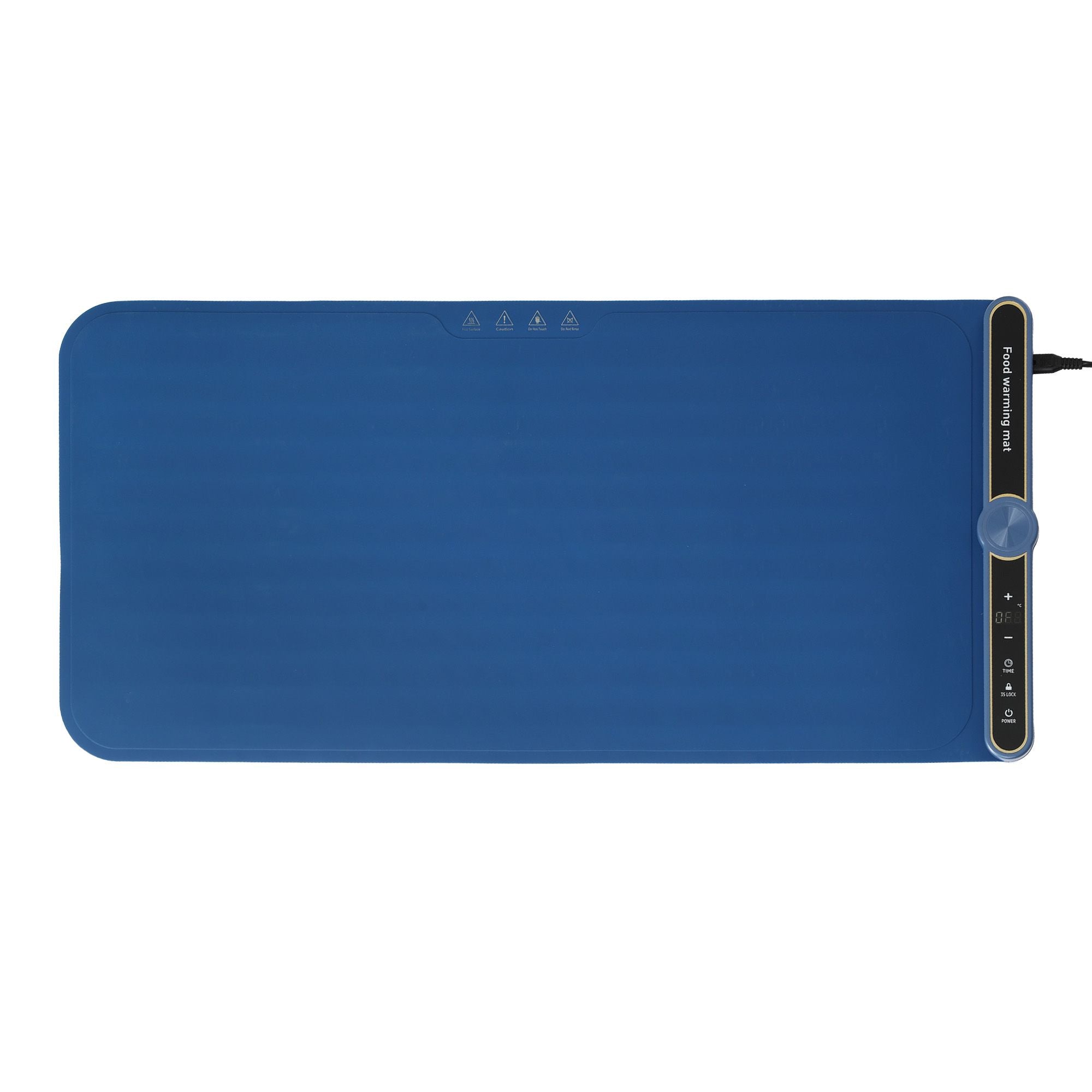 Food Warming Mat 80cm Electric Food Warmer Roll Up Buffet Tray Blue