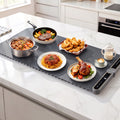 Food Warming Mat 80cm Electric Food Warmer Roll Up Buffet Tray Grey