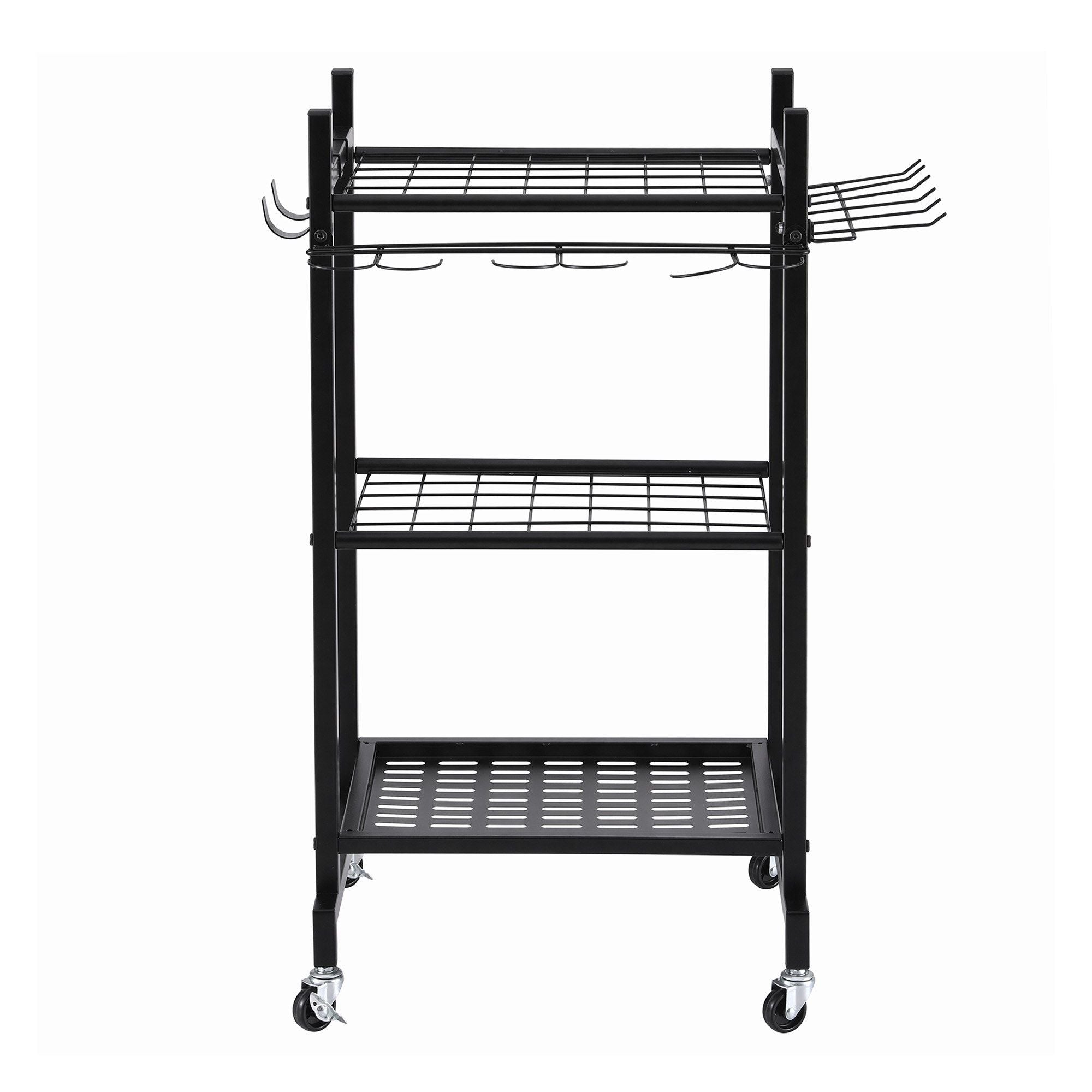 Garden Tool Organizer with Wheels Heavy Duty Garage Yard Storage Cart