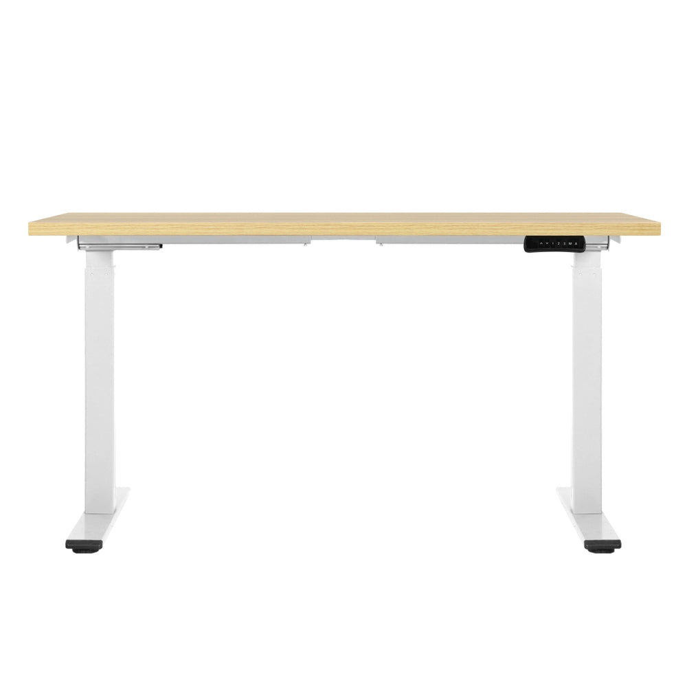 Standing Desk Motorised Dual Motor 140CM White Oak