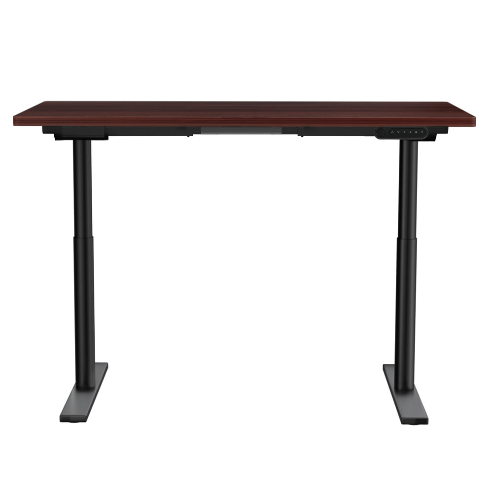 Standing Desk Motorised Electric Dual Motor Walnut 120CM