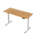 Standing Desk Height Adjustable 140cm Ergonomic Office Desk Oak