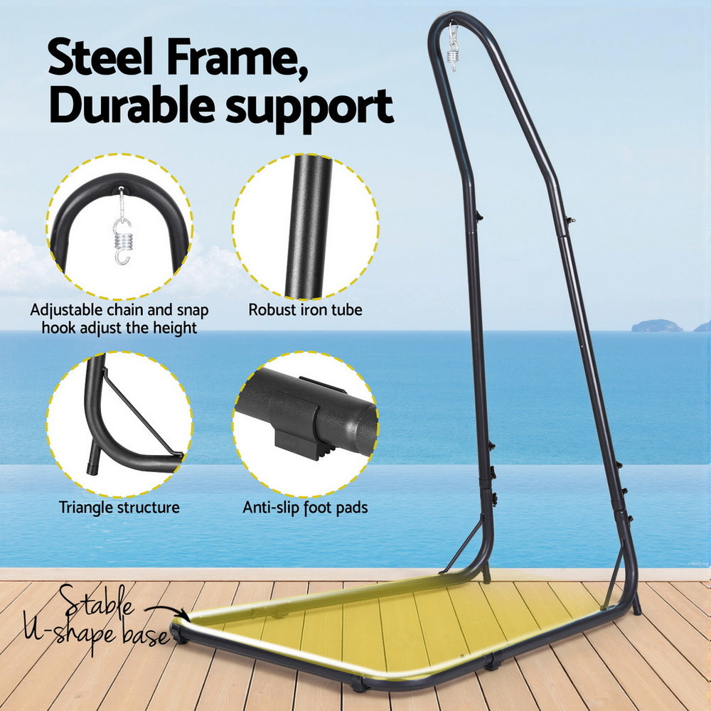 Hammock Hanging Chair with Heavy Duty Steel Stand