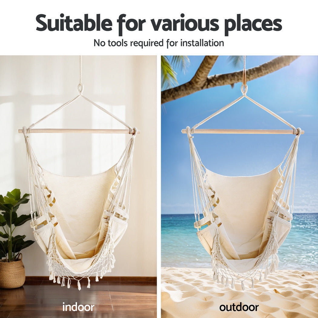 Hammock Hanging Chair with Steel Stand