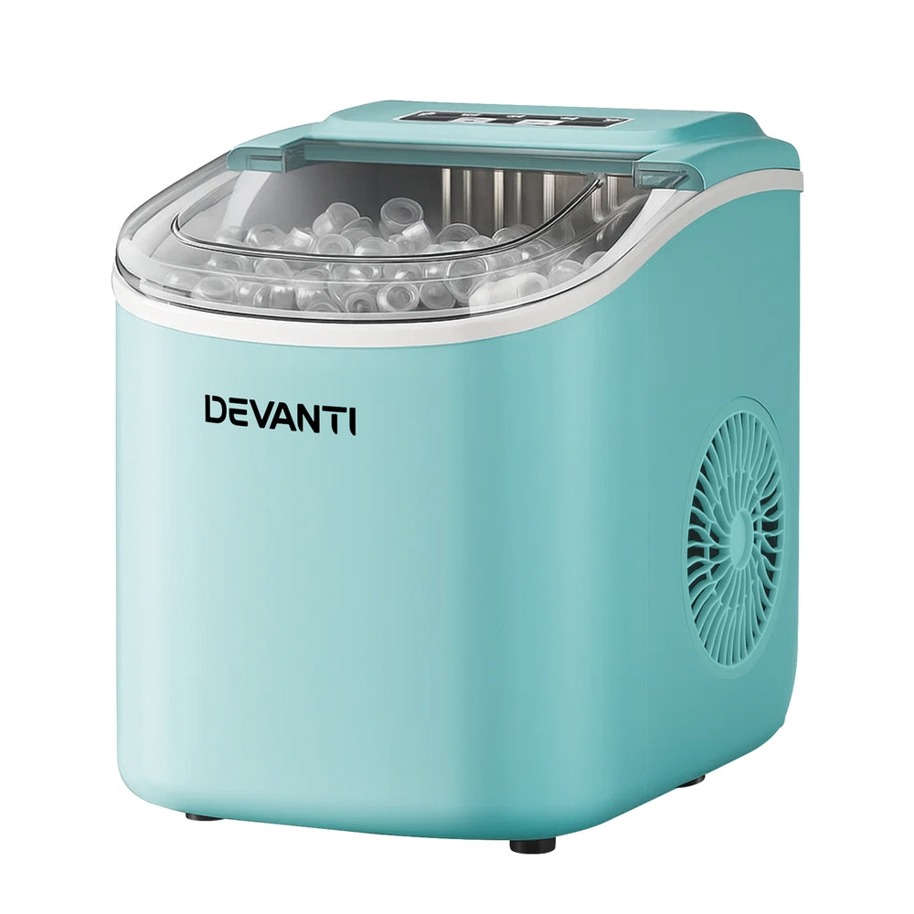 12kg Ice Maker Machine w/Self Cleaning Green