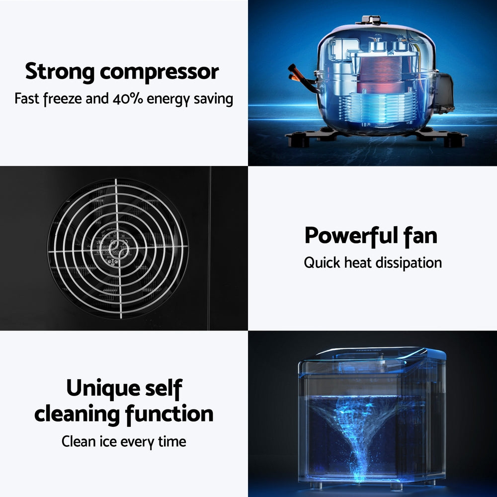 15kg Ice Maker Machine Black