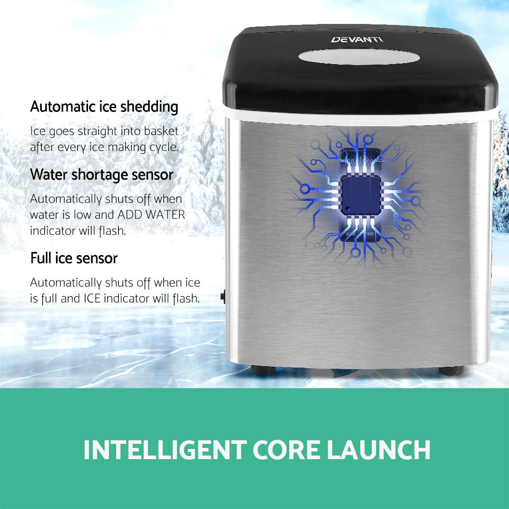 15kg Ice Maker Machine Silver