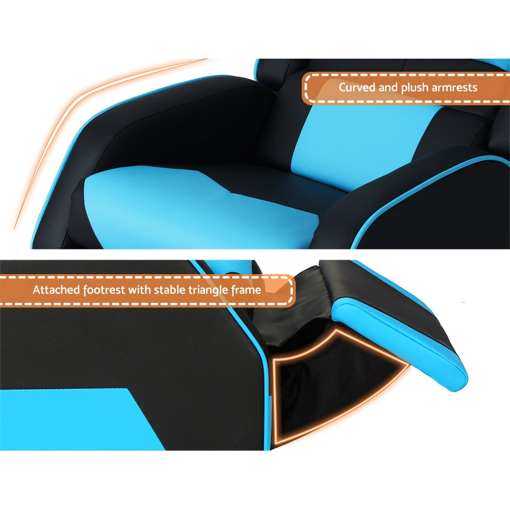 Kids Recliner Chair PU Leather Gaming Sofa Lounge Couch Children Armchair