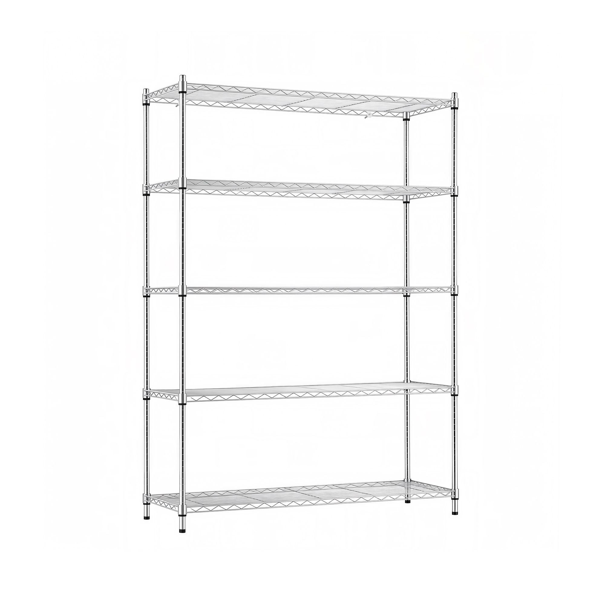 5-Tier Kitchen Rack Shelf Shelving 120x45x179CM Adjustable Metal Storage Shelves