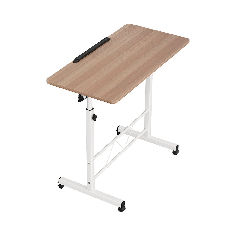 Laptop Desk Table Adjustable 80CM Light Wood