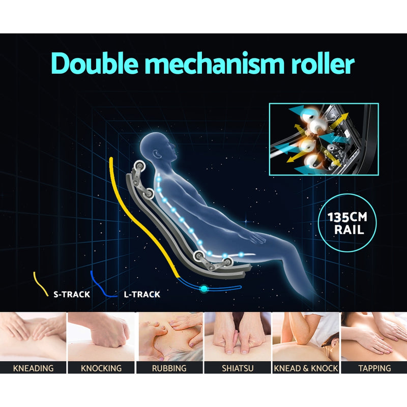 4D Massage Chair Electric Recliner Double Core Mechanism Massager Melisa