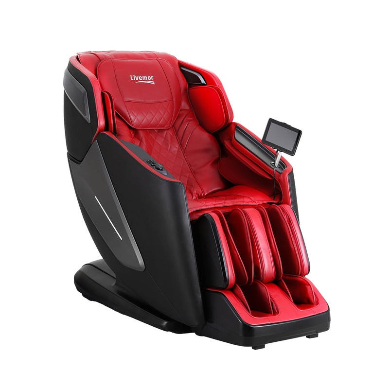 4D Massage Chair Electric Recliner Home Massager Red