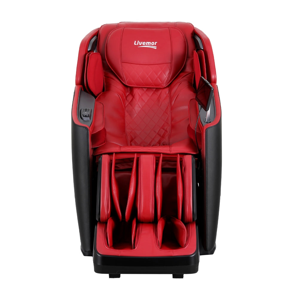 4D Massage Chair Electric Recliner Home Massager Red