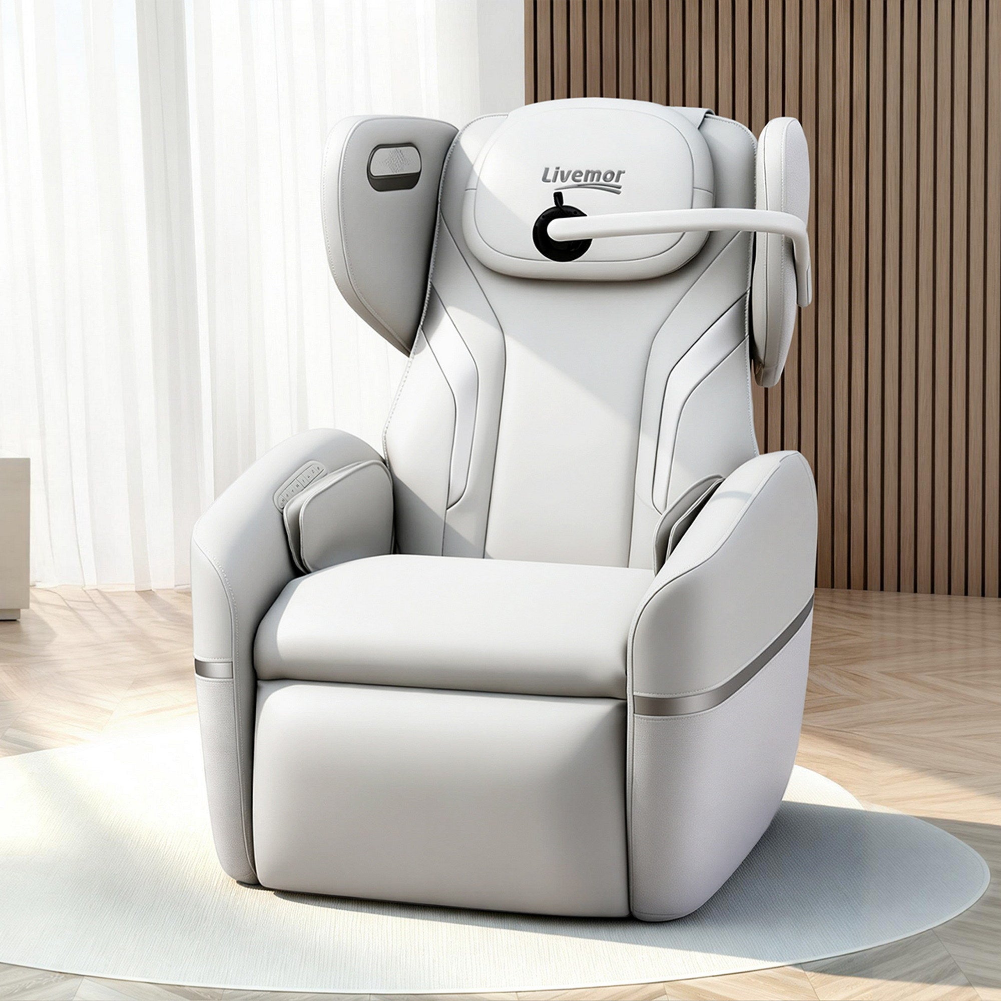 ZENO Electric Vibration Massage Recliner Chair - Beige