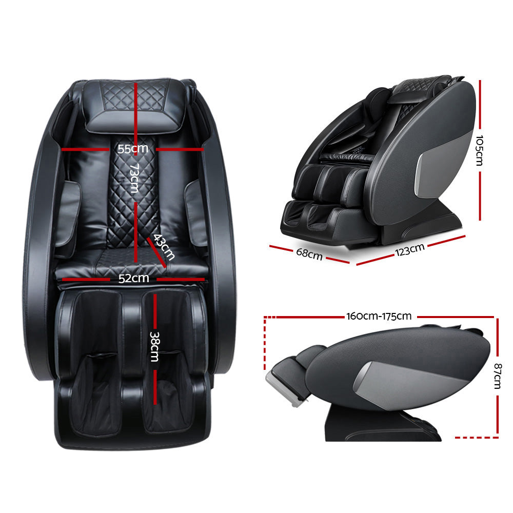 Massage Chair Electric Recliner Massager Black Ellmue