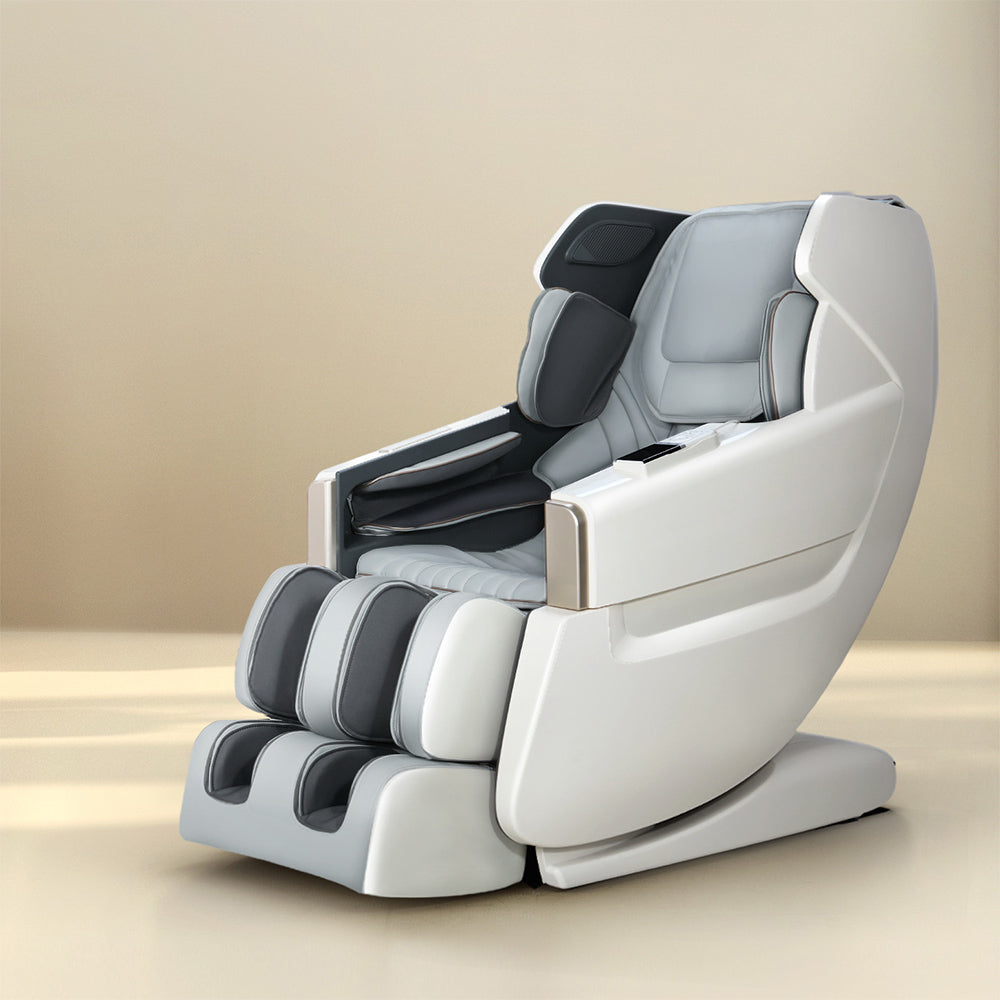 Massage Chair Electric Recliner Massager White Varitas