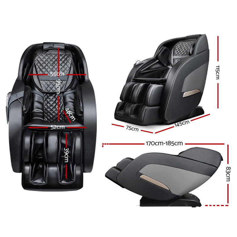 Massage Chair Electric Recliner Massager Black Decima