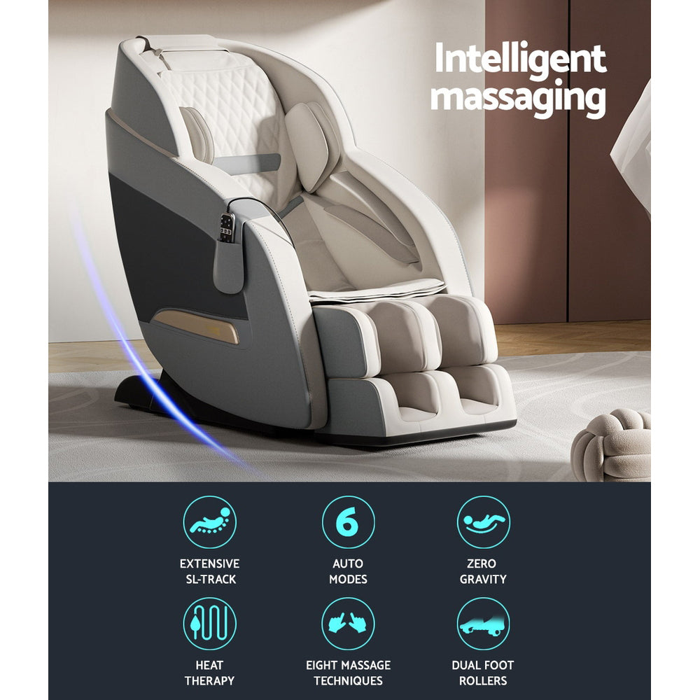 Massage Chair Electric Recliner Massager Grey Decima