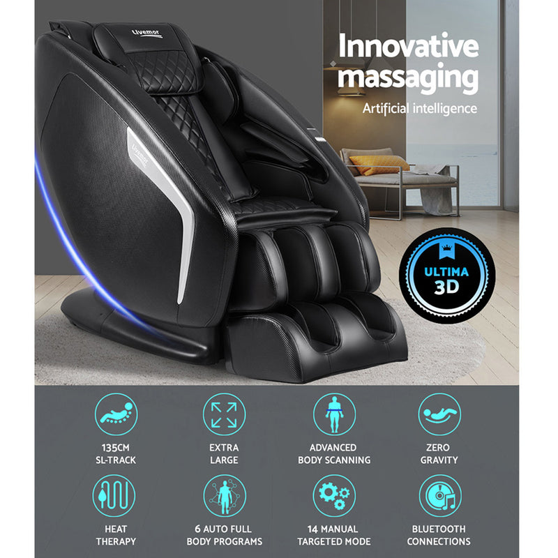 3D Massage Chair Electric Recliner Massager Delmue