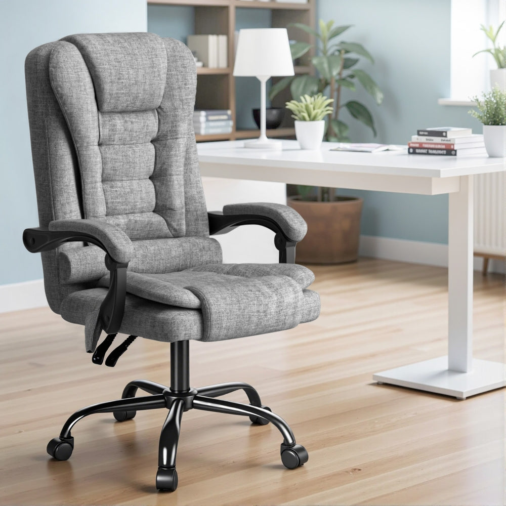 Executive Office Chair 4-Point Massage Adjustable Ergonomic Recline Back