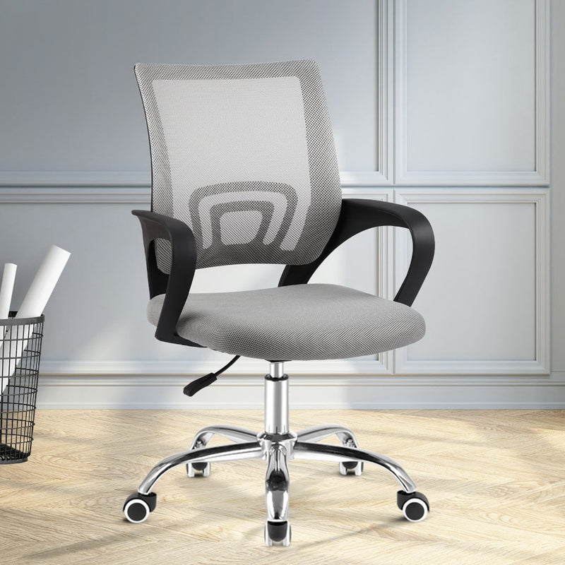 Mesh Office Chair Mid Back Grey