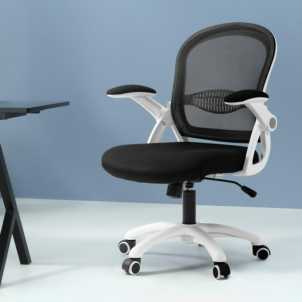 Mesh Office Chair Mid Back Black