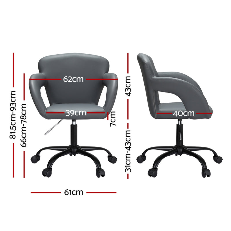 Office Chair Mid Back Grey