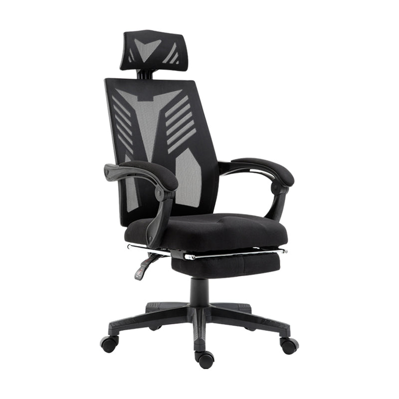 Mesh Office Chair Recliner Black