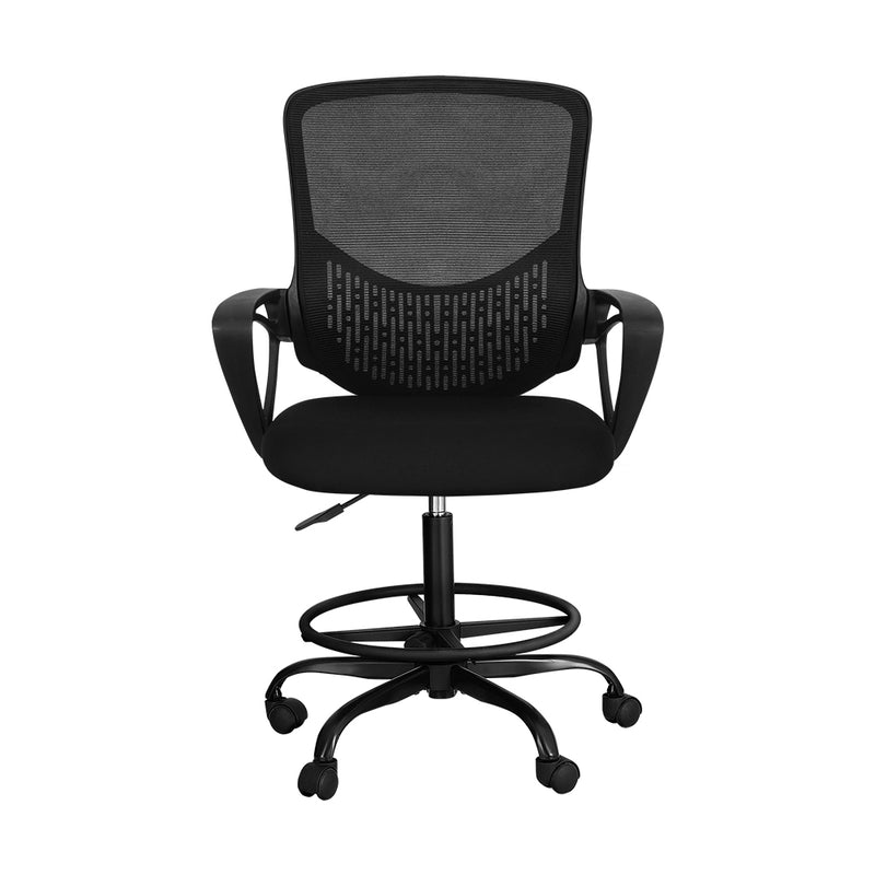 Office Chair Drafting Stool Computer Standing Desk Mesh Chairs Black