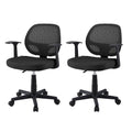 2x Mesh Office Chair Computer Gaming Desk Chairs Work Study Mid Back Black