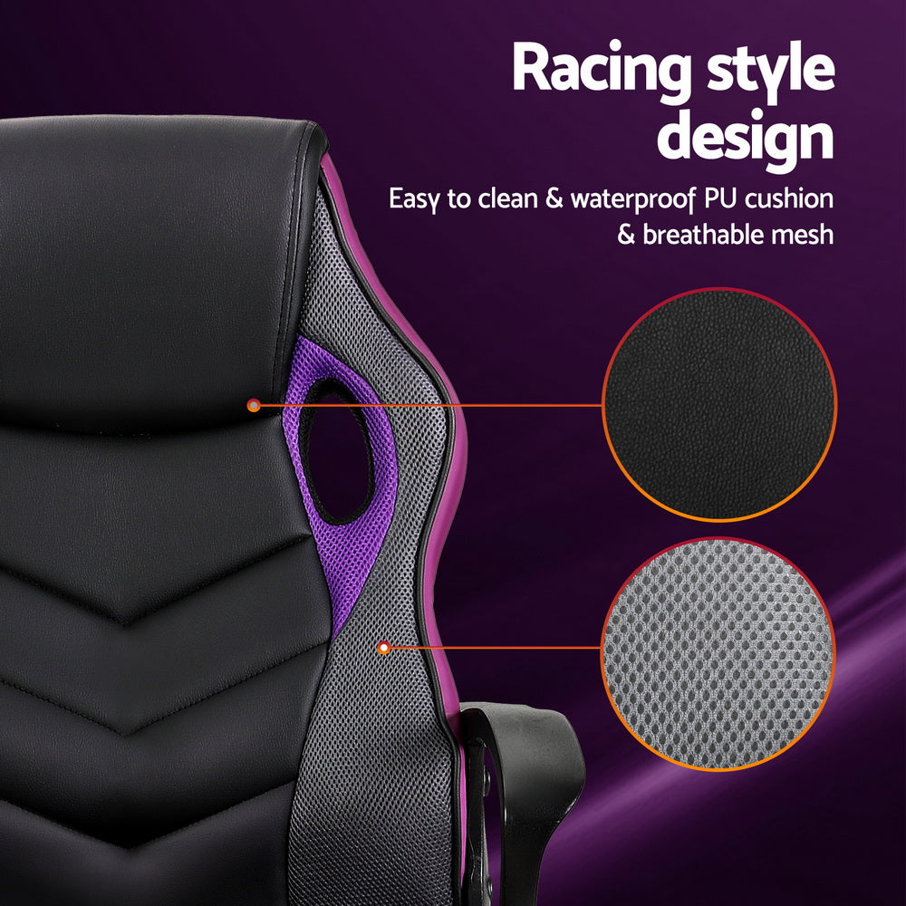 Gaming Office Chair Computer Chairs Purple