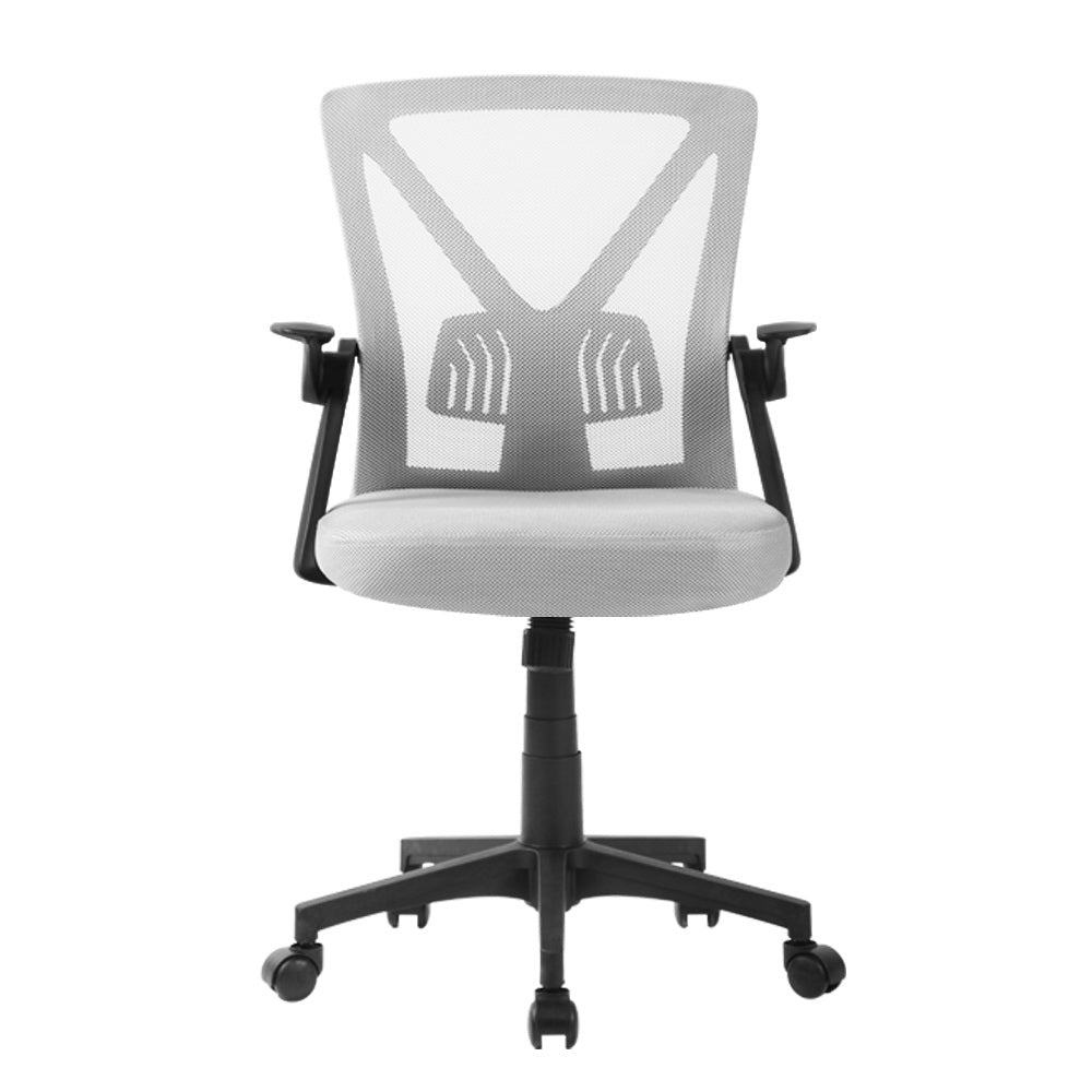 Mesh Office Chair Mid Back Grey