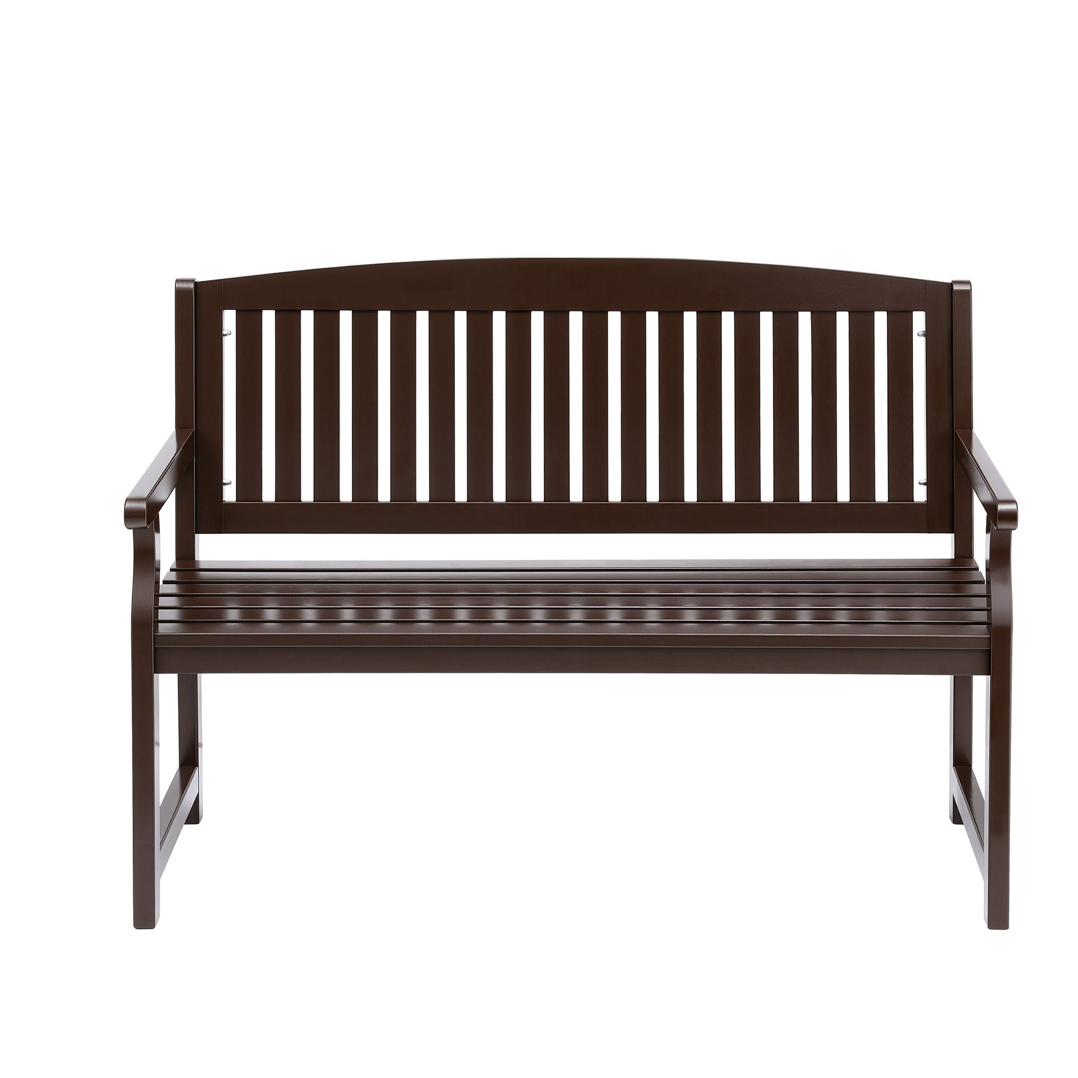 Outdoor Garden Bench 2 Seater Wooden Lounge Chair Patio Furniture - Brown