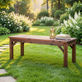 Garden Benches Garden Seating Backless Timber Seat 120cm Brown