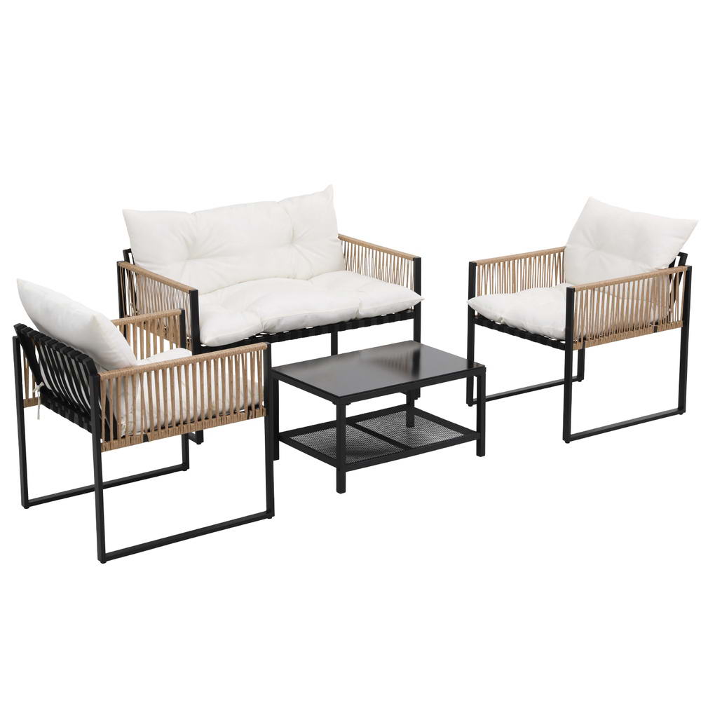 Solana 4-Piece Outdoor Lounge Set
