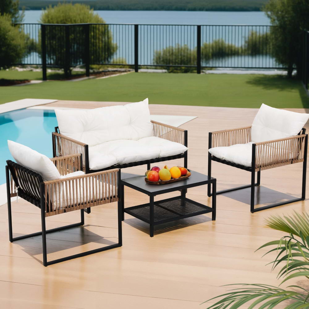 Solana 4-Piece Outdoor Lounge Set