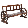 Outdoor Garden Bench Wooden 3 Seater Wagon Chair Lounge Patio Furniture