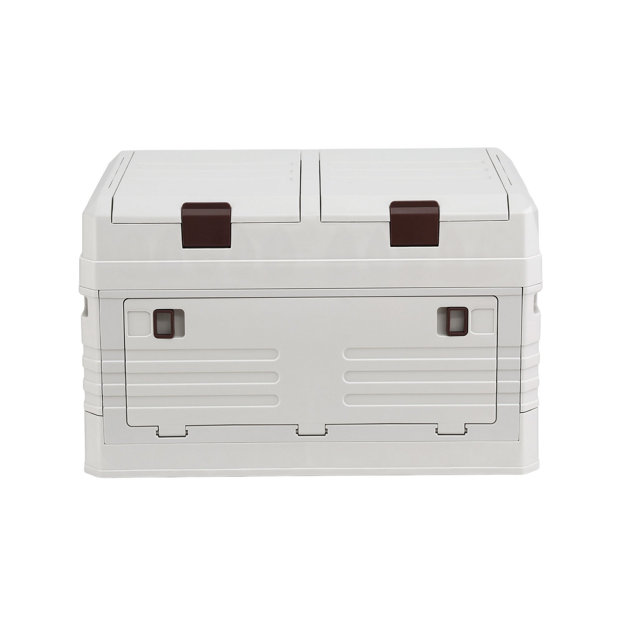 40L Outdoor Foldable Storage Box Collapsible Organizer Bin - Beige
