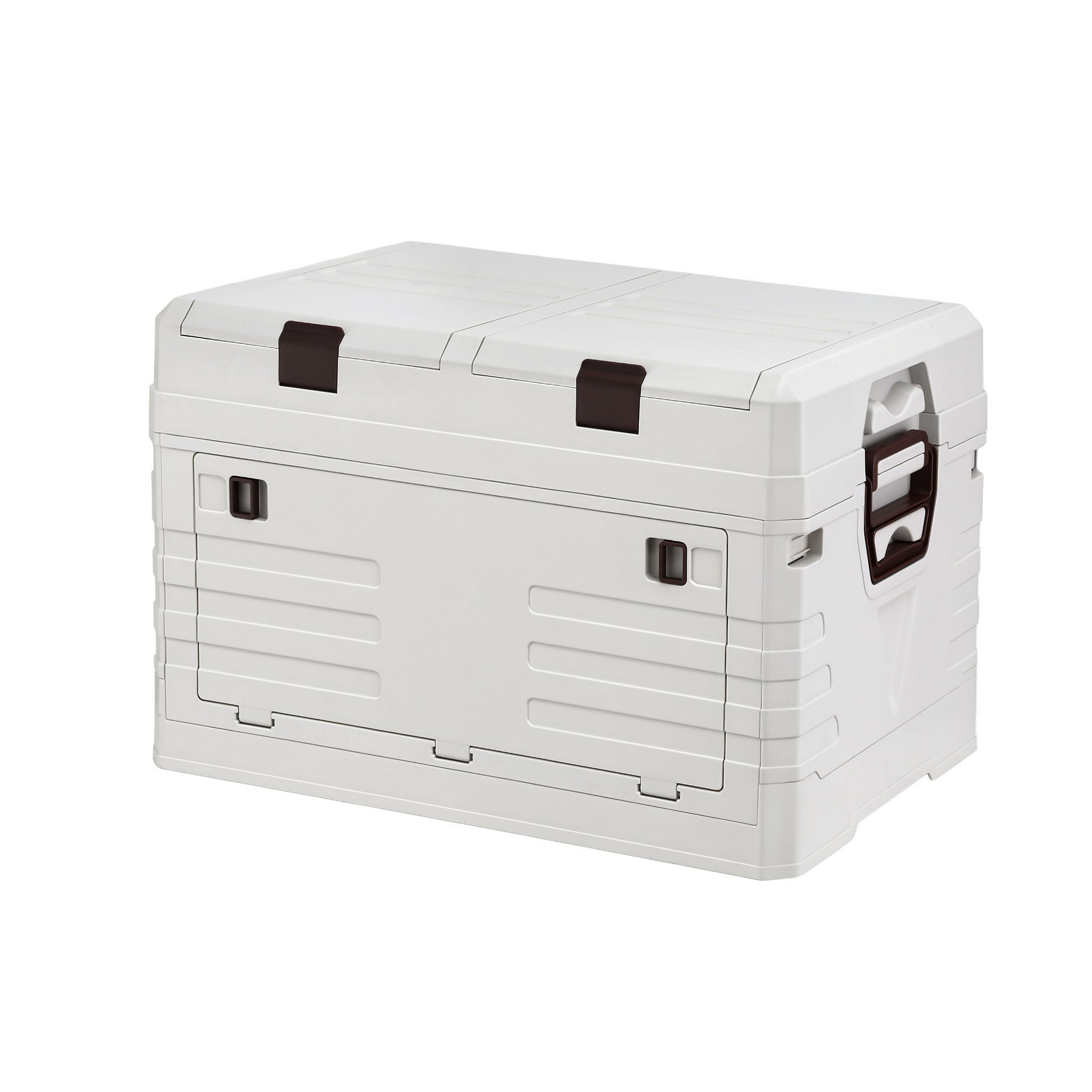 40L Outdoor Foldable Storage Box Collapsible Organizer Bin - Beige