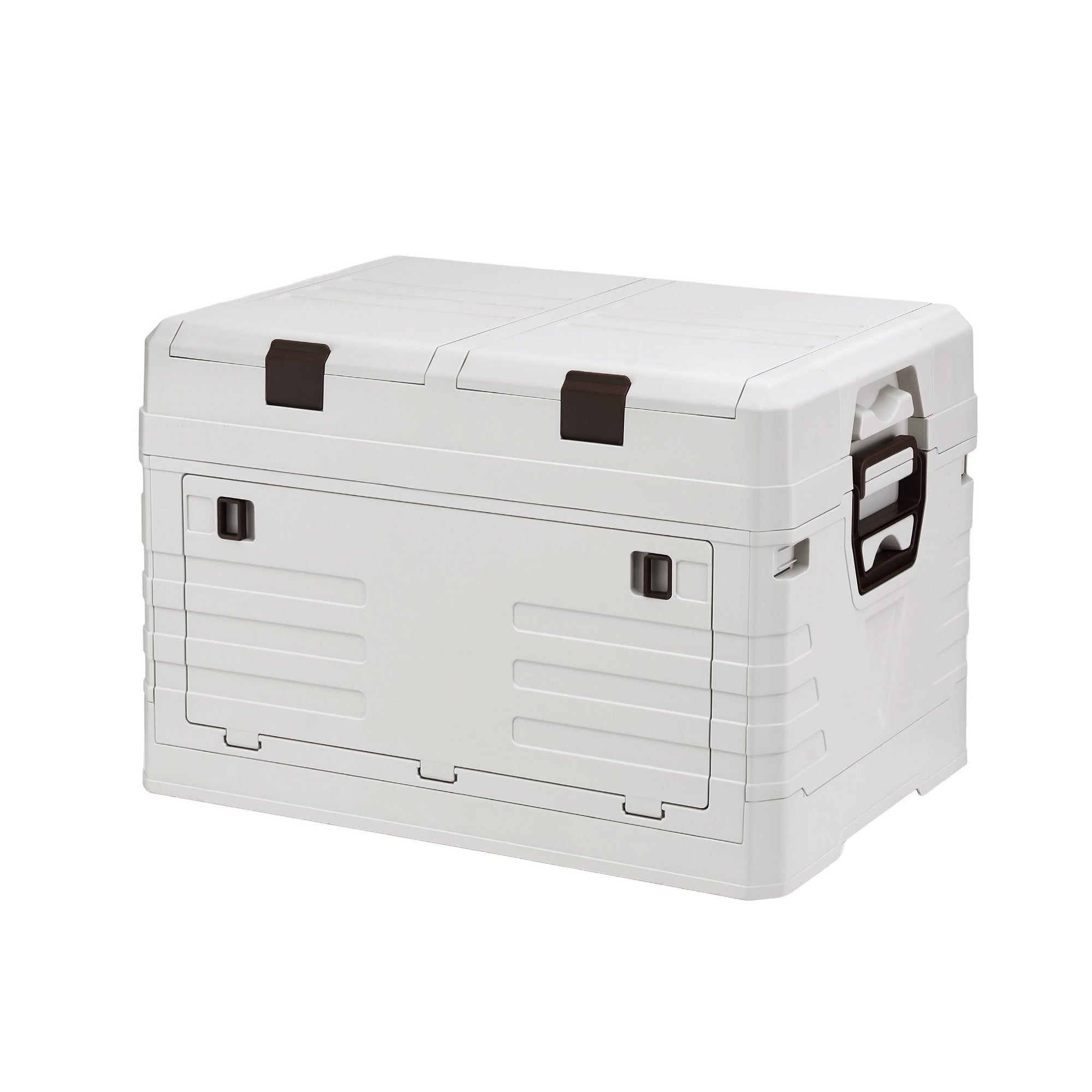 60L Outdoor Foldable Storage Box Collapsible Organizer - Beige