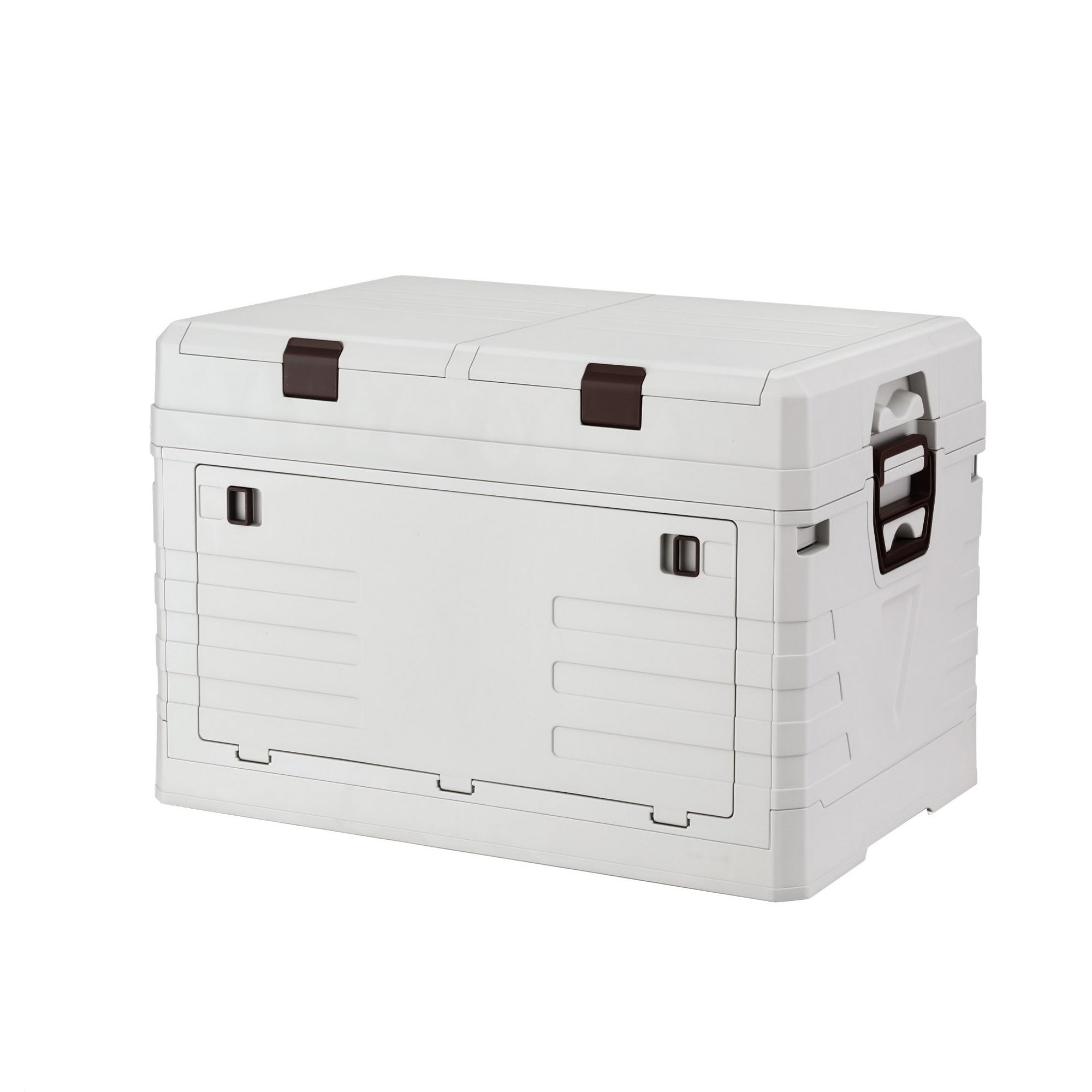 80L Outdoor Foldable Collapsible Storage Box Organizer - Beige
