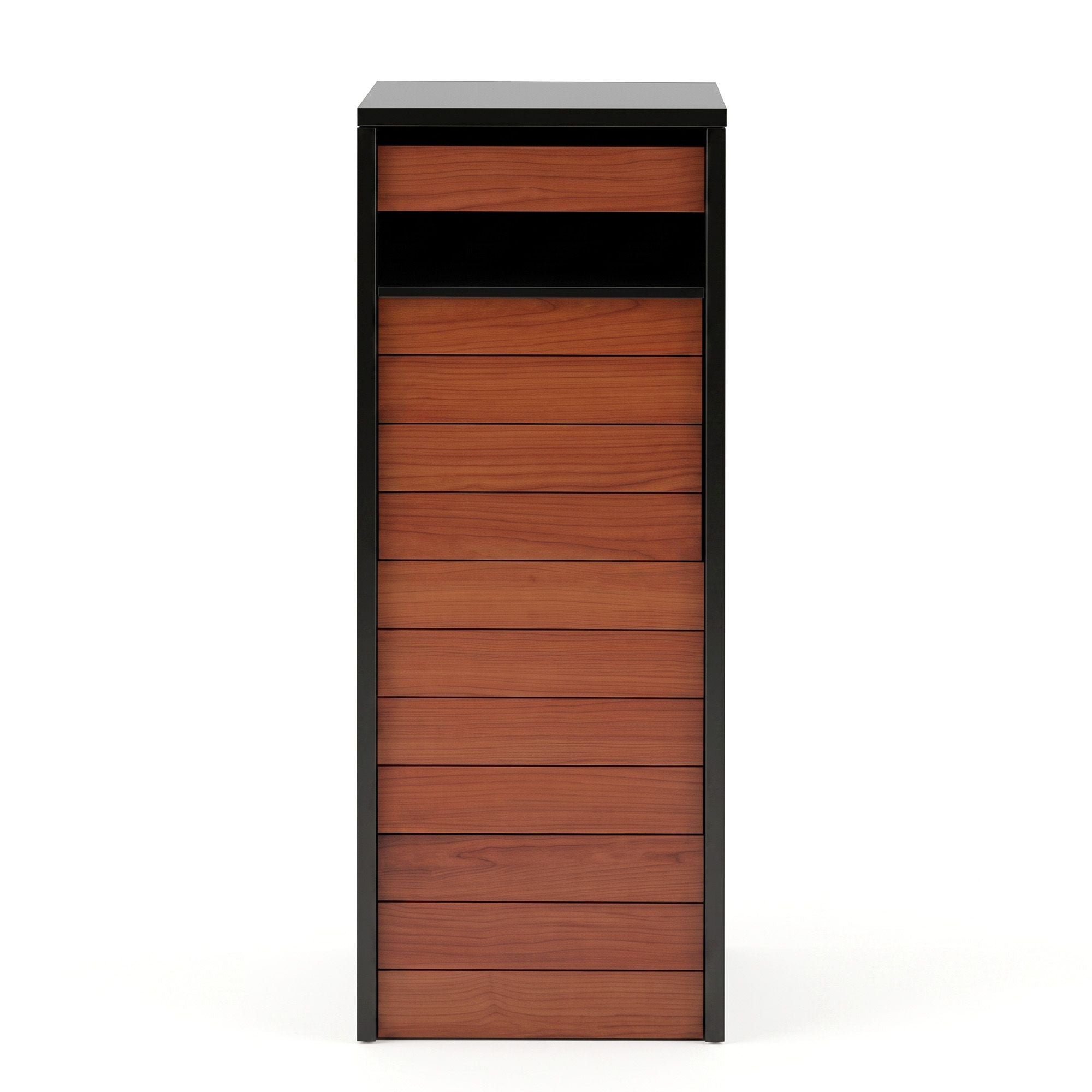 Parcel Letterbox Drop Box Package Slot MailBox Walnut