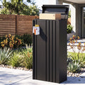 Parcel Letterbox Drop Box Package Slot MailBox Black