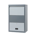 Parcel Drop Box with 2-Way Delivery and Lock - Grey